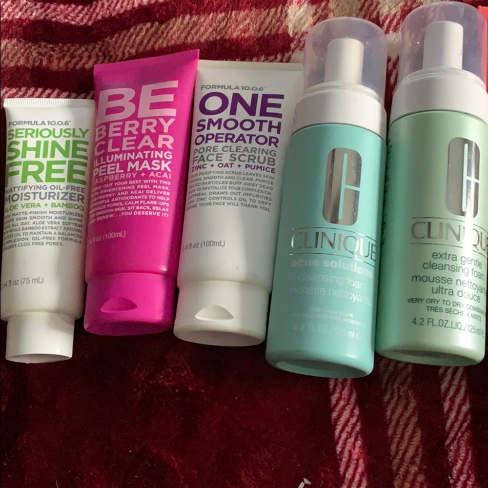 Clinique, Formula 10.0.6, Pacifica, YesTo, & Alba.